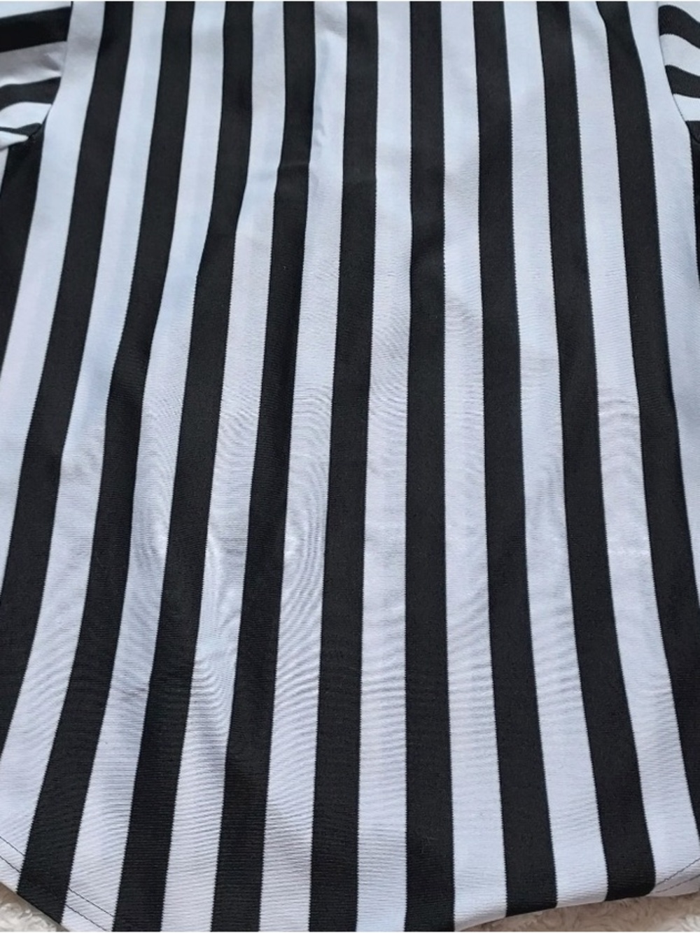 Classic Black & White Vertical Stripe Women's Skirt